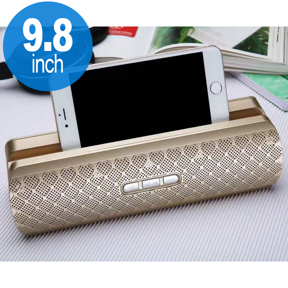CELL PHONE Holder Style Portable Bluetooth Speaker 206 (Gold)